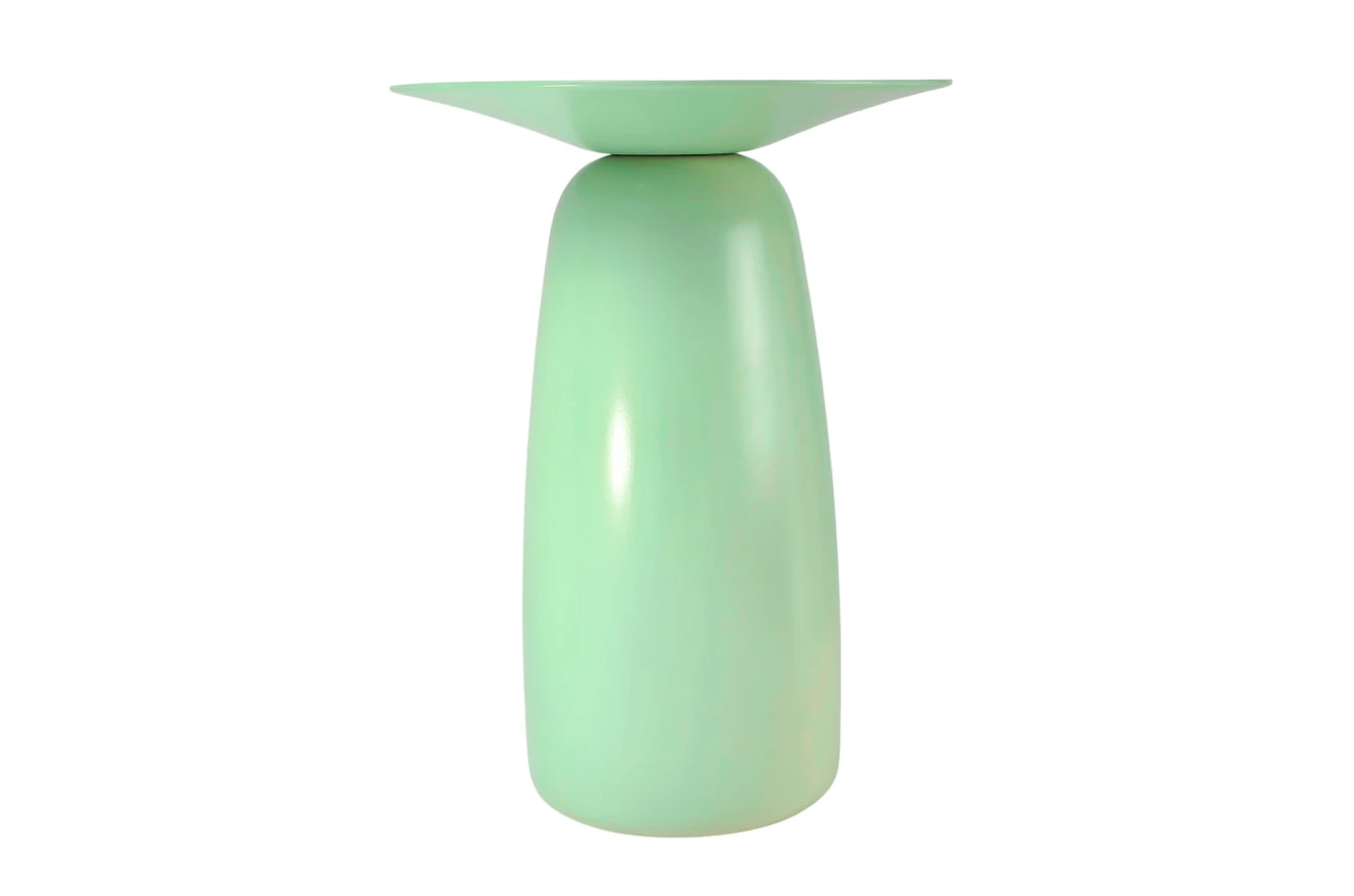 Holztisch Kayani Baobab 44 in verschiedenen Farben / Höhe 44 cm / Pastellgrün