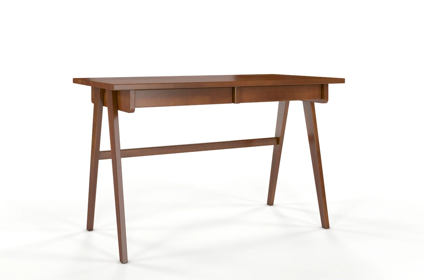 Schreibtisch / Schminktisch mit Schubladen aus Buchenholz Visby Edda / 120 x 65 cm