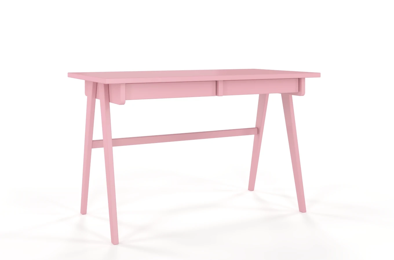 Schreibtisch / Schminktisch mit Schubladen aus Holz Visby Edda / Puderrosa