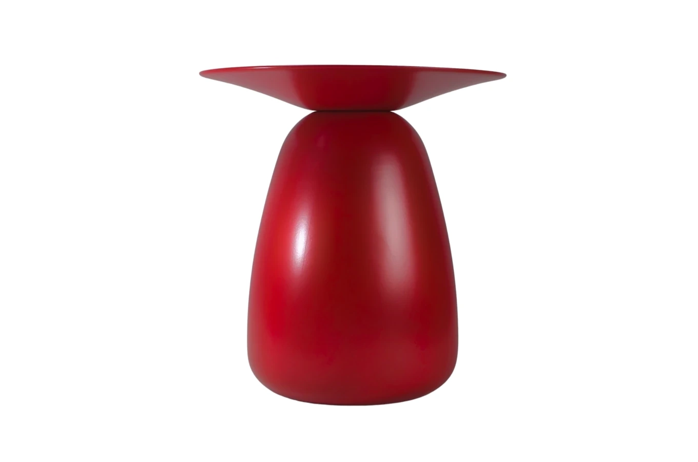 Holztisch Kayani Baobab 34 in verschiedene Farben / Höhe 34 cm / Rot
