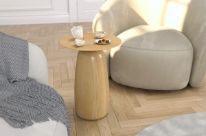 Holztisch Kayani Baobab 44 in verschiedenen Farben / Höhe 44 cm