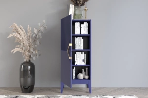 Holzkommode Visby Demi High 2D / 50,5 Cm / Marineblau