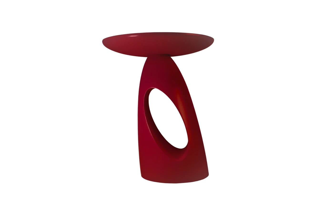 Holztisch Kayani Island verschiedene Farben / Höhe 40 cm / Rot
