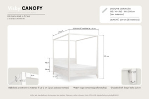 Himmelbett aus Buchenholz Visby CANOPY
