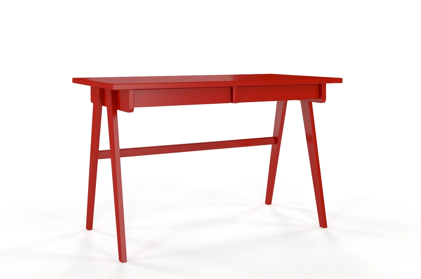 Schreibtisch / Schminktisch mit Schubladen aus Holz Visby Edda / Rot