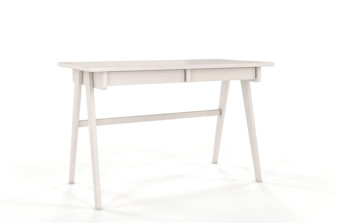 Schreibtisch / Schminktisch mit Schubladen aus Buchenholz Visby Edda / 120 x 65 cm
