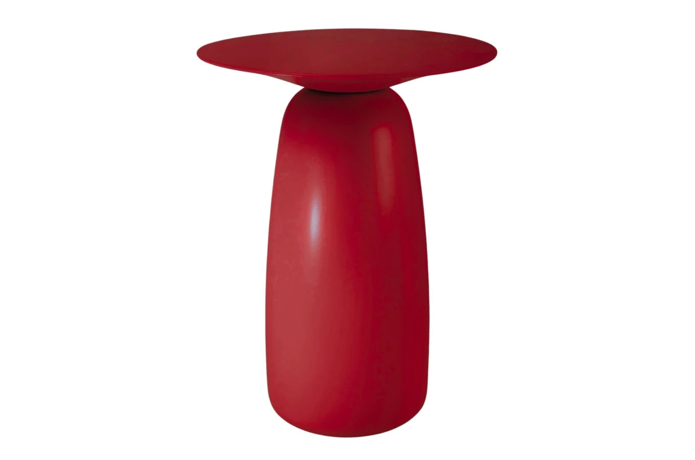 Holztisch Kayani Baobab 44 in verschiedenen Farben / Höhe 44 cm / Rot