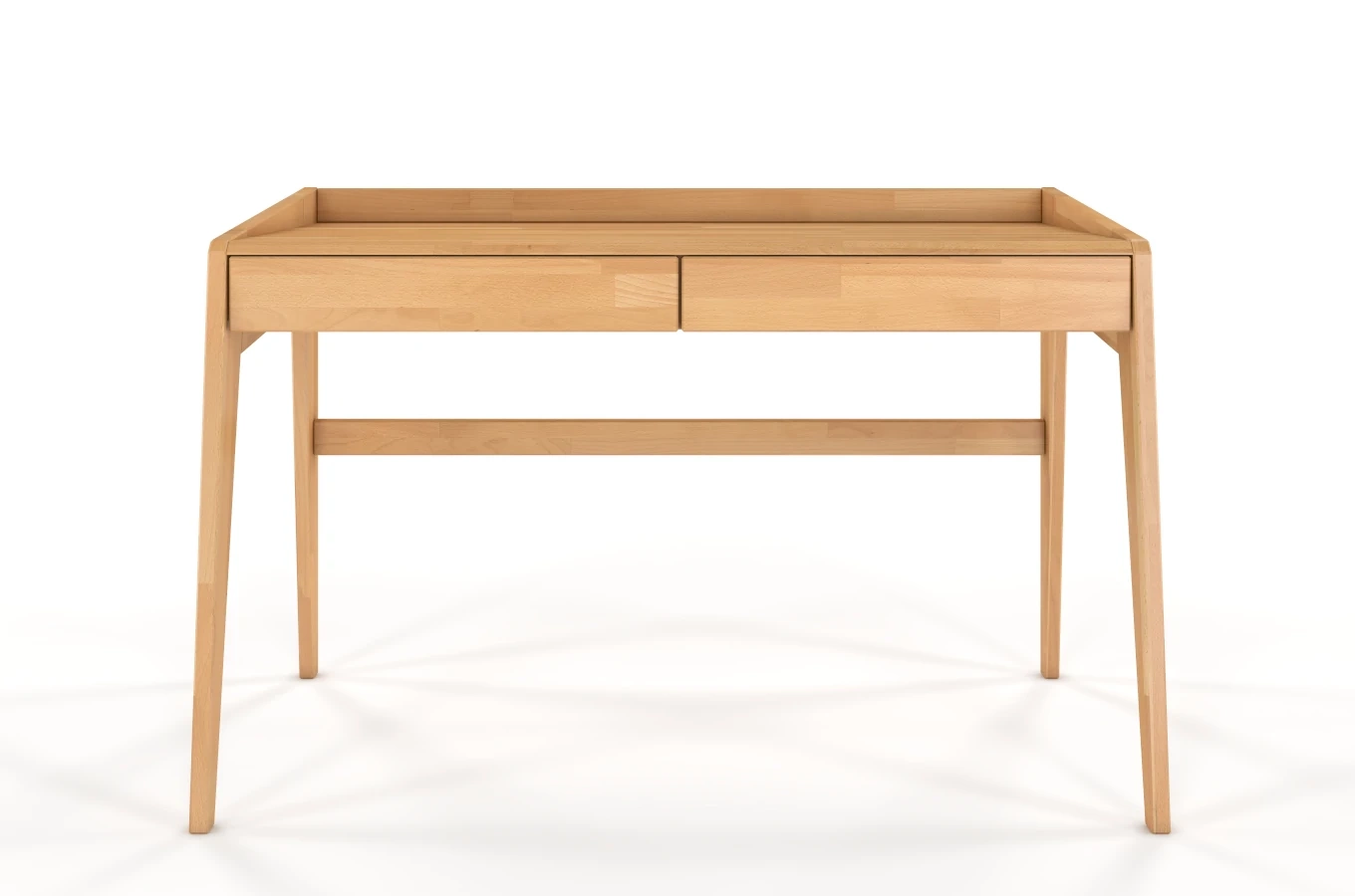 Schreibtisch / Schminktisch mit Schubladen aus Buchenholz Visby Lisa / 125 x 70 cm
