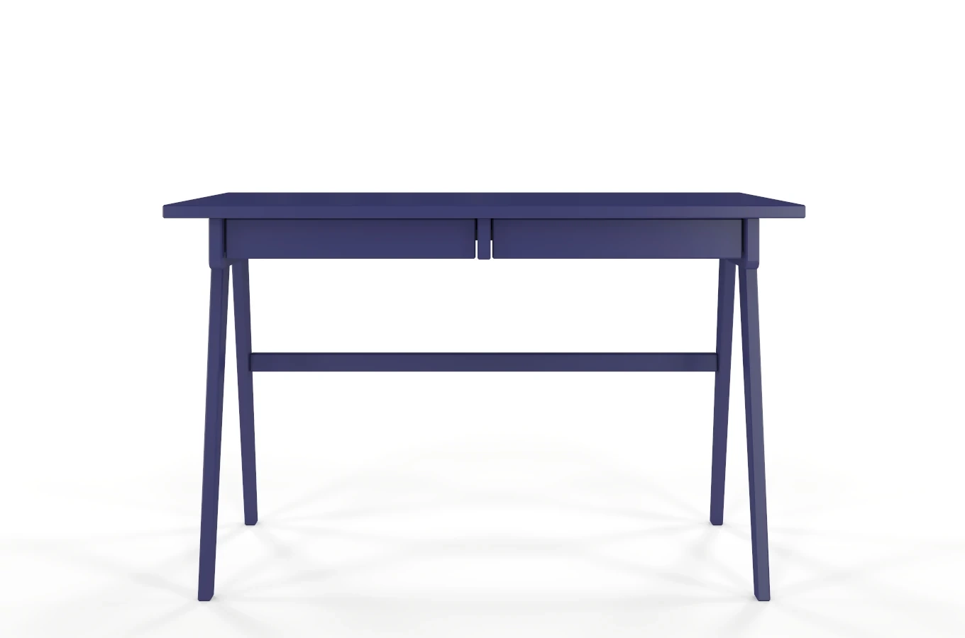 Schreibtisch / Schminktisch mit Schubladen aus Holz Visby Edda / Marineblau