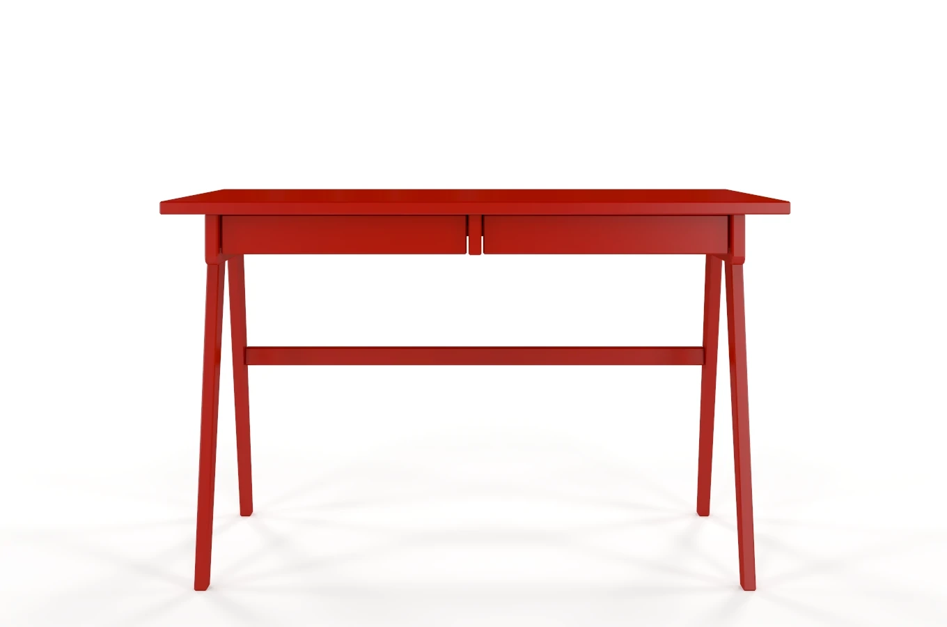 Schreibtisch / Schminktisch mit Schubladen aus Holz Visby Edda / Rot