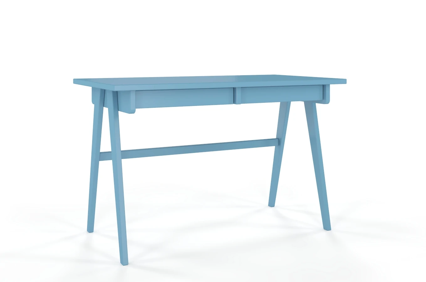 Schreibtisch / Schminktisch mit Schubladen aus Holz Visby Edda / Pastellblau