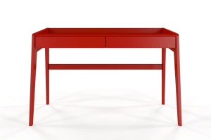 Schreibtisch / Schminktisch mit Schubladen aus Buchenholz Visby Lisa / Rot