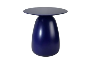 Holztisch Kayani Baobab 34 in verschiedene Farben / Höhe 34 cm / Marineblau