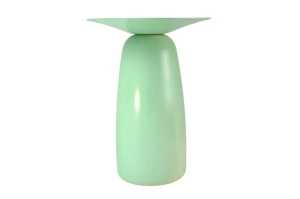 Holztisch Kayani Baobab 44 in verschiedenen Farben / Höhe 44 cm / Pastellgrün