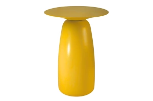 Holztisch Kayani Baobab 44 in verschiedenen Farben / Höhe 44 cm / Gelb