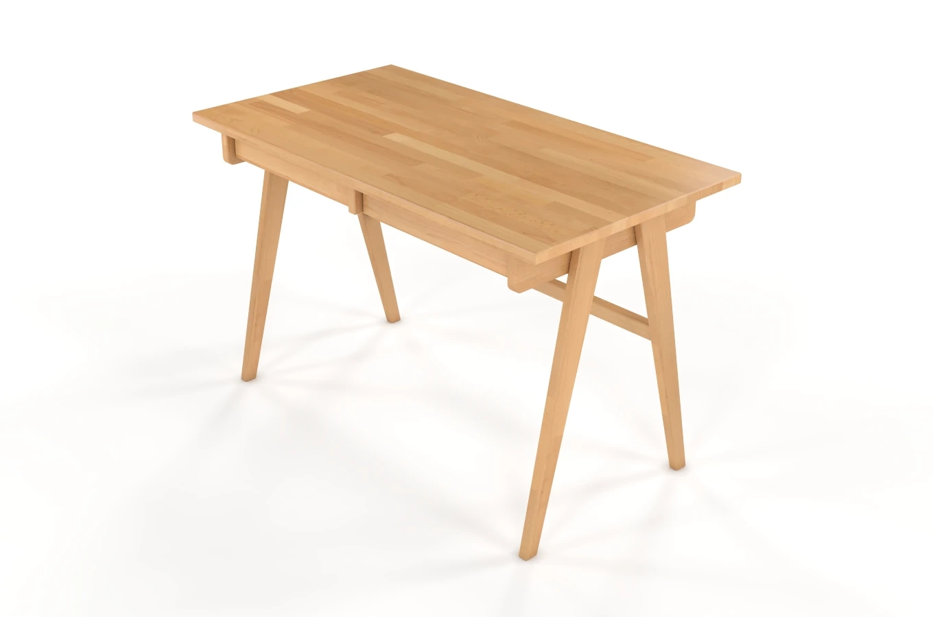 Schreibtisch / Schminktisch mit Schubladen aus Buchenholz Visby Edda / 120 x 65 cm