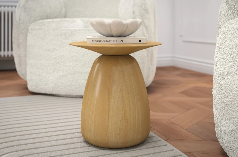 Holztisch Kayani Baobab 34 in verschiedene Farben / Höhe 34 cm