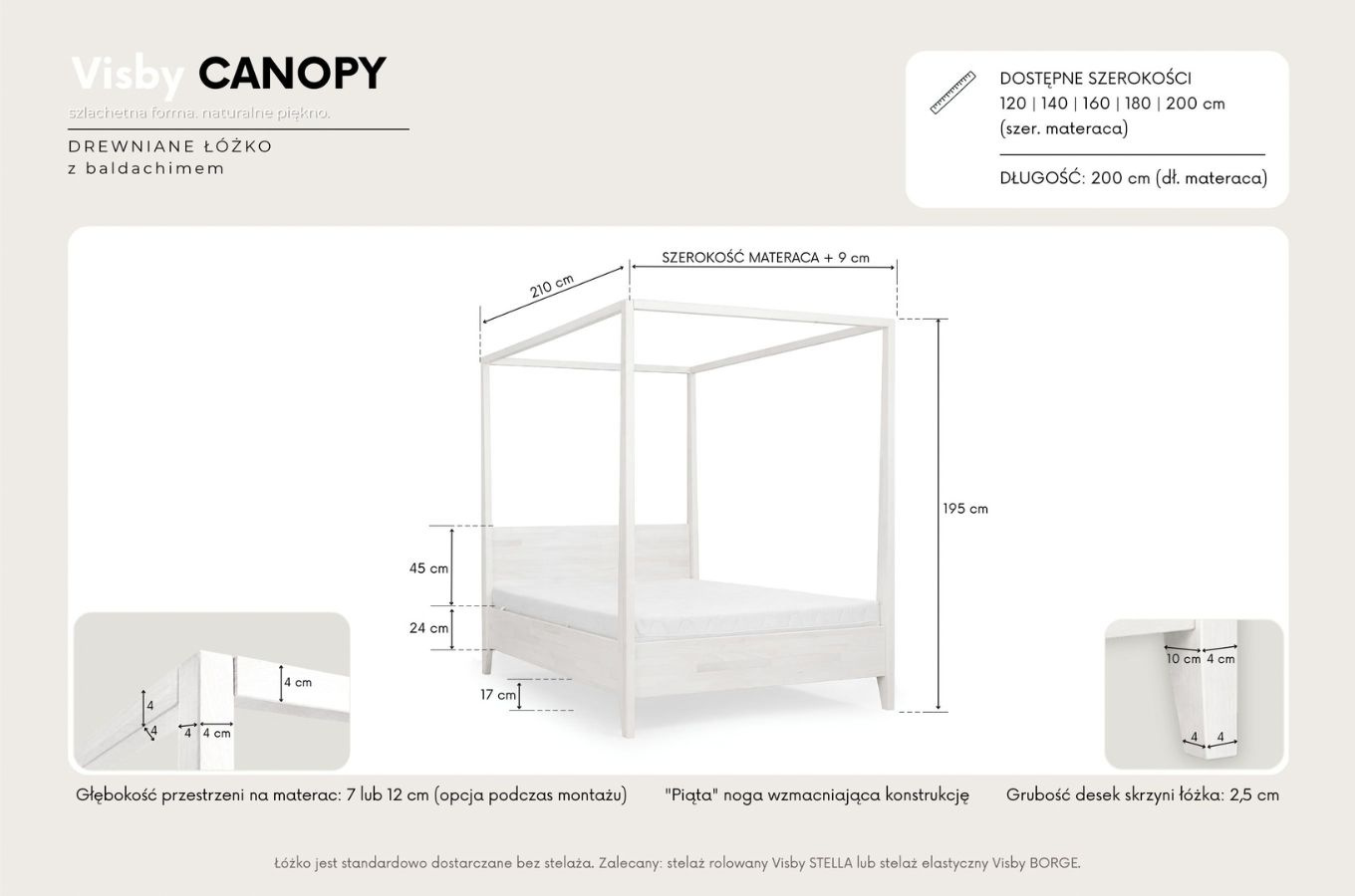 Himmelbett aus Buchenholz Visby CANOPY
