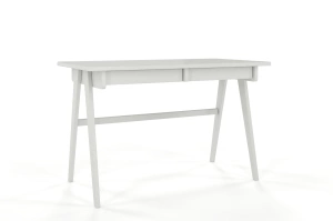 Schreibtisch / Schminktisch mit Schubladen aus Holz Visby Edda / Milchgrau