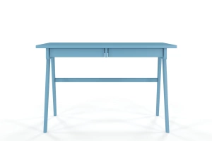 Schreibtisch / Schminktisch mit Schubladen aus Holz Visby Edda / Pastellblau