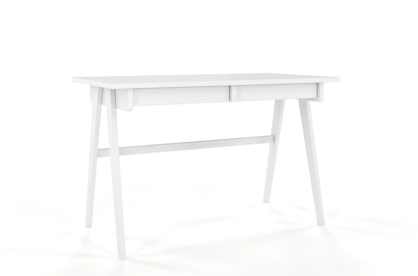 Schreibtisch / Schminktisch mit Schubladen aus Holz Visby Edda / Vollflächiges Weiß