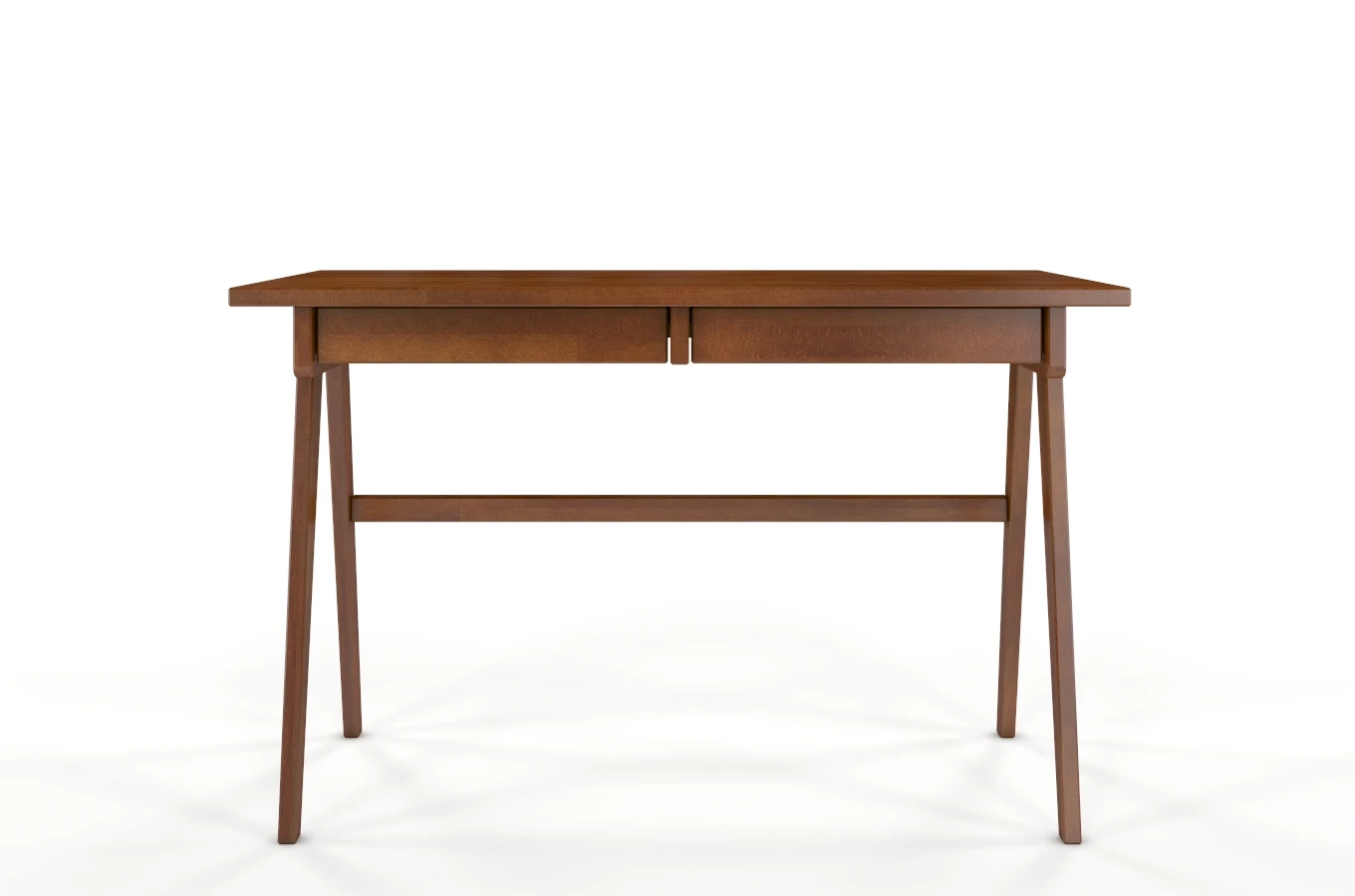 Schreibtisch / Schminktisch mit Schubladen aus Buchenholz Visby Edda / 120 x 65 cm