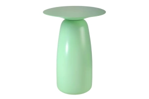 Holztisch Kayani Baobab 44 in verschiedenen Farben / Höhe 44 cm / Pastellgrün