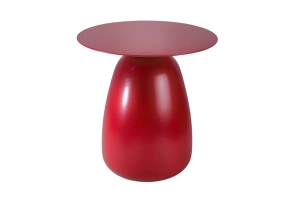 Holztisch Kayani Baobab 34 in verschiedene Farben / Höhe 34 cm / Rot