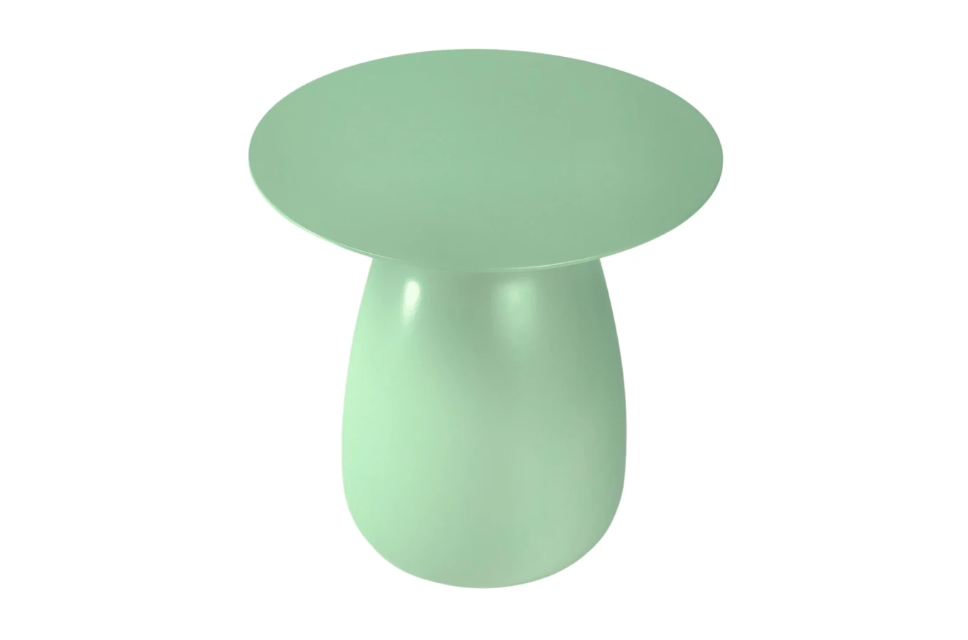 Holztisch Kayani Baobab 34 in verschiedene Farben / Höhe 34 cm / Farbe Pastellgrün
