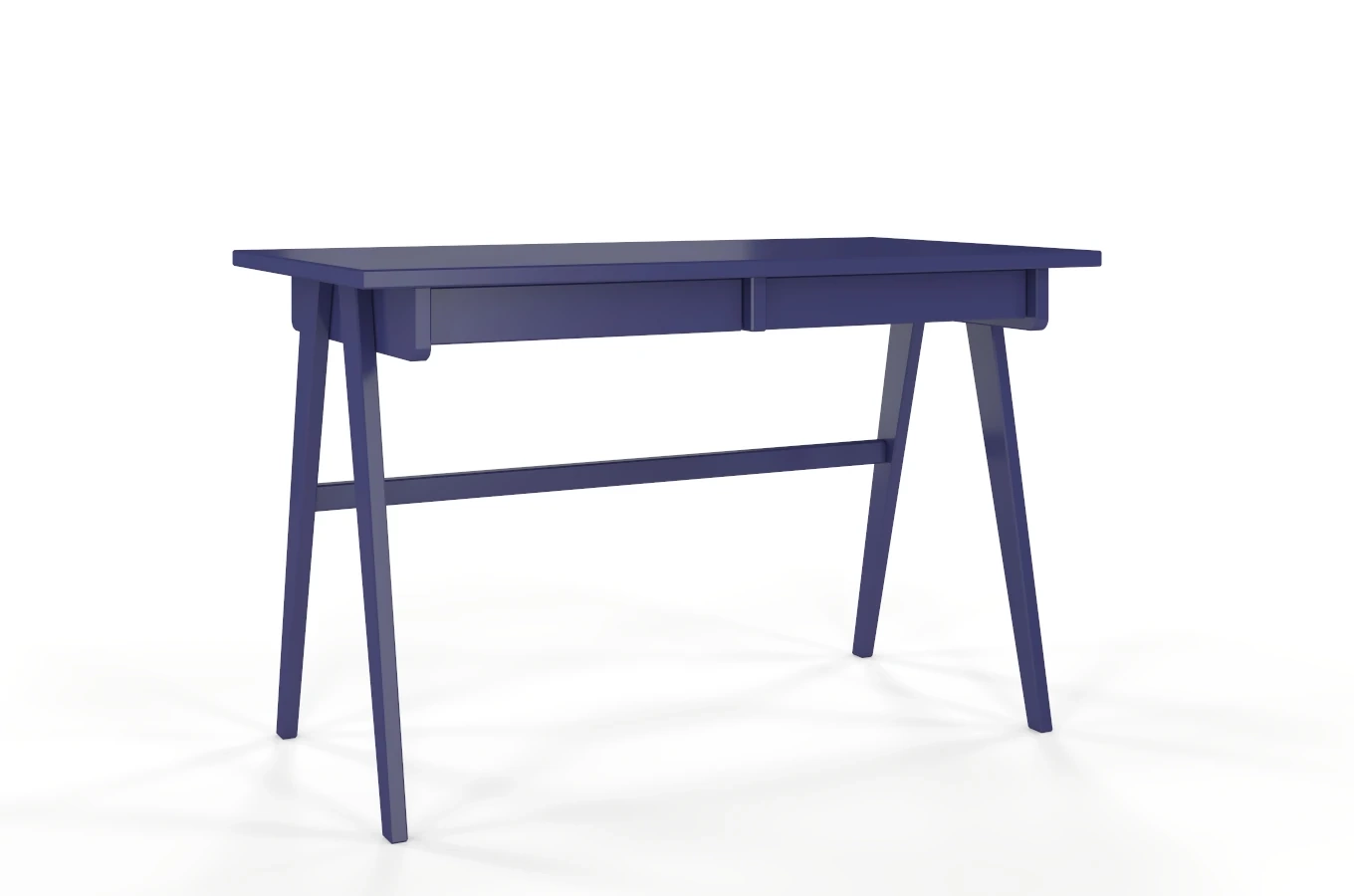 Schreibtisch / Schminktisch mit Schubladen aus Holz Visby Edda / Marineblau