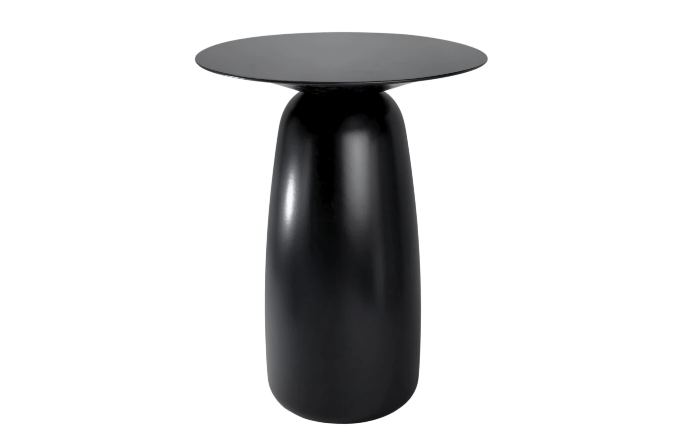 Holztisch Kayani Baobab 44 in verschiedenen Farben / Höhe 44 cm / Schwarz