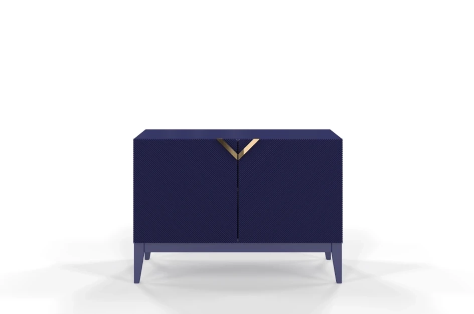 Holzkommode Visby Demi Long 2D / 100,5 Cm / Marineblau