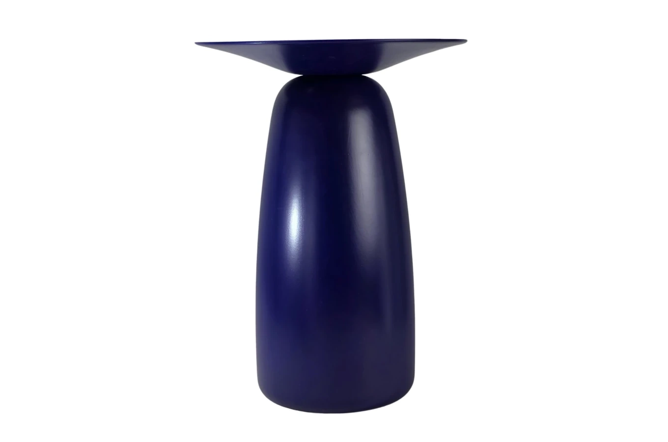 Holztisch Kayani Baobab 44 in verschiedenen Farben / Höhe 44 cm / Marineblau