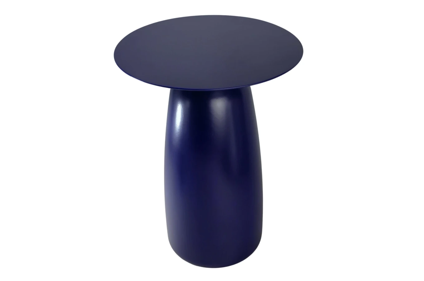 Holztisch Kayani Baobab 44 in verschiedenen Farben / Höhe 44 cm / Marineblau