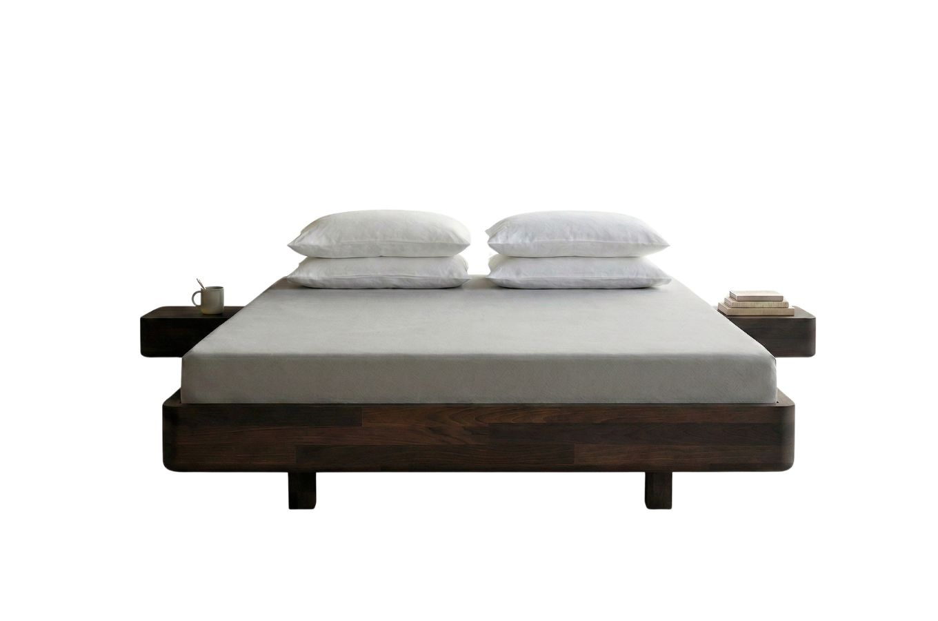 Schwebebett aus Buchenholz Visby LENA FLAT – mit oder ohne Nachttische