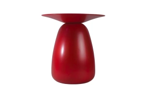 Holztisch Kayani Baobab 34 in verschiedene Farben / Höhe 34 cm / Rot