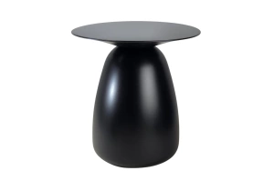 Holztisch Kayani Baobab 34 in verschiedene Farben / Höhe 34 cm / Schwarz