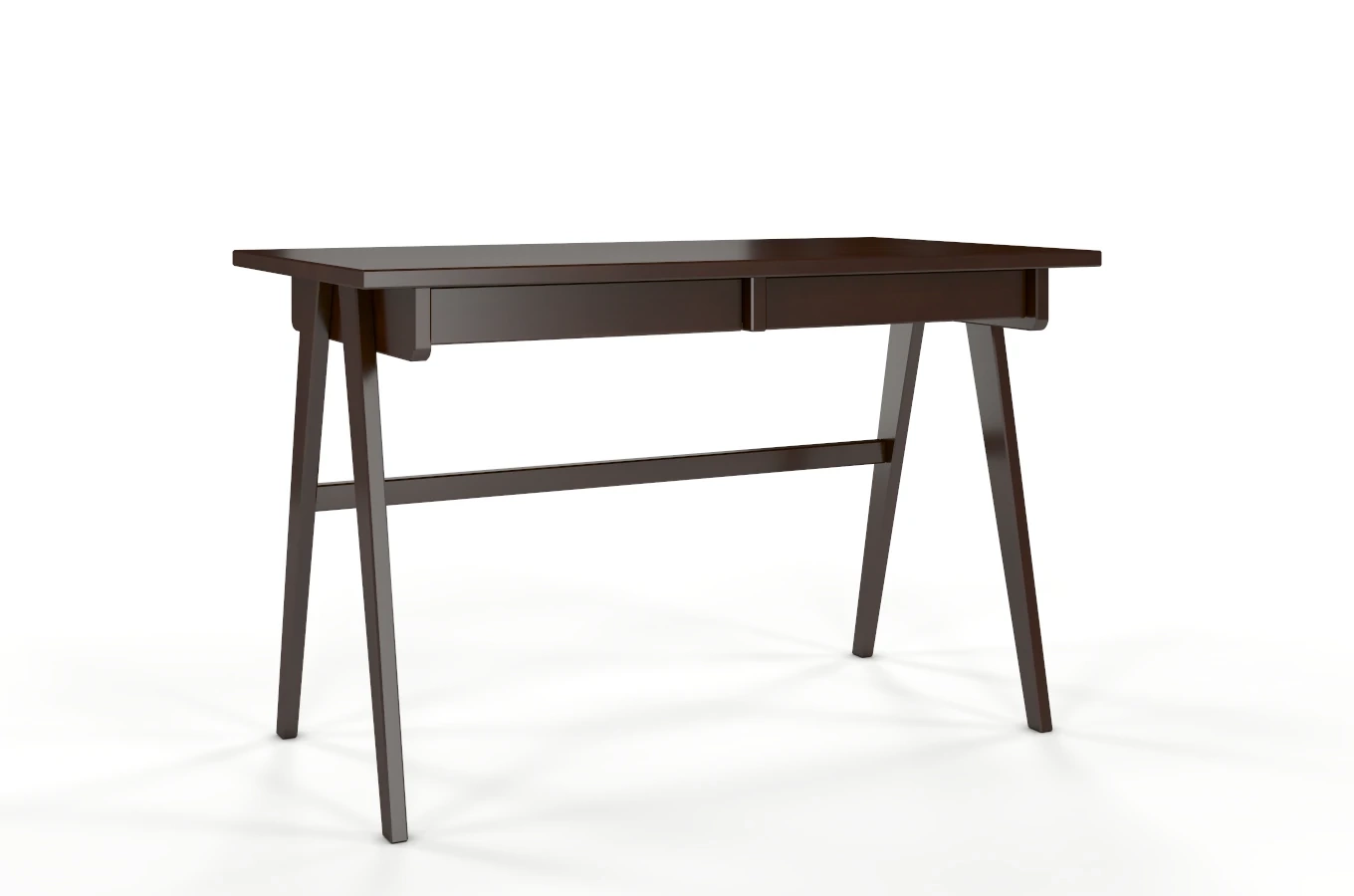 Schreibtisch / Schminktisch mit Schubladen aus Buchenholz Visby Edda / 120 x 65 cm