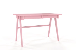 Schreibtisch / Schminktisch mit Schubladen aus Holz Visby Edda / Puderrosa