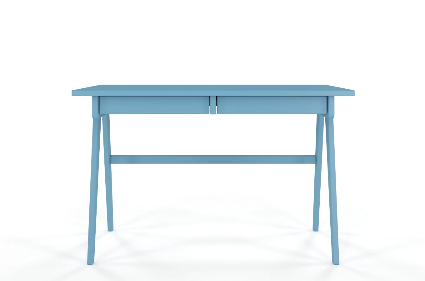 Schreibtisch / Schminktisch mit Schubladen aus Holz Visby Edda / Pastellblau