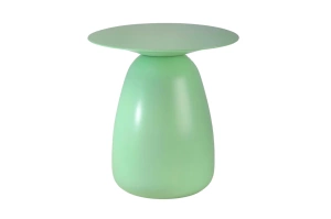 Holztisch Kayani Baobab 34 in verschiedene Farben / Höhe 34 cm / Farbe Pastellgrün