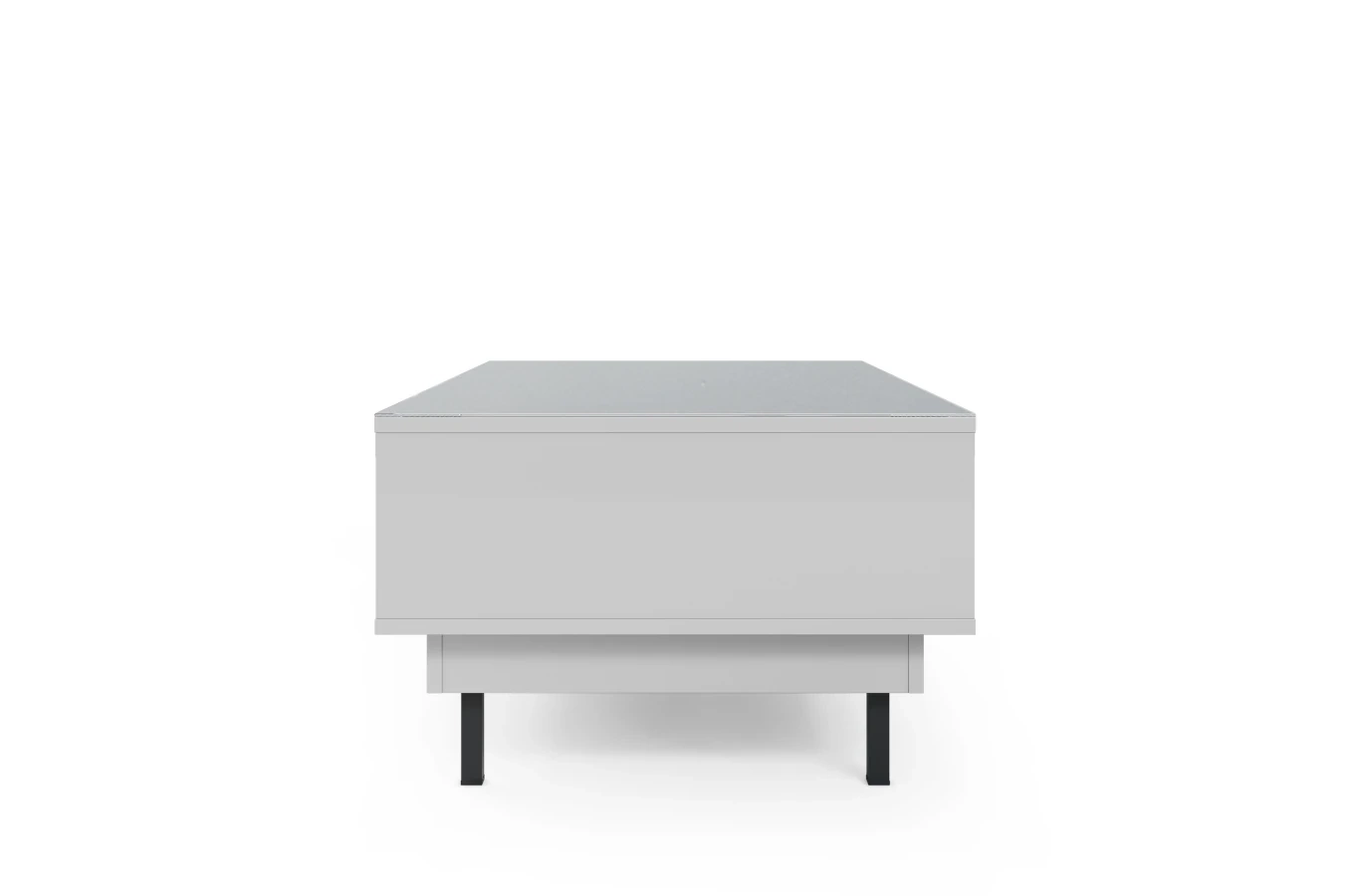 Dancan Artemisa Couchtisch Mit Goldenem Akzent / Hochglanz / 3 Fächern / 115 Cm / Weiß