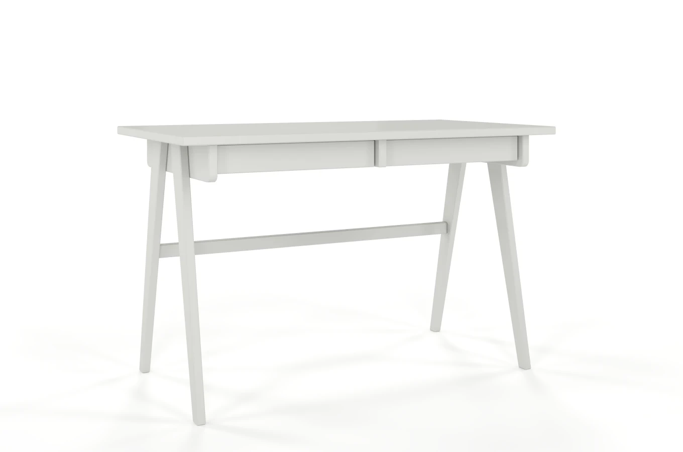 Schreibtisch / Schminktisch mit Schubladen aus Holz Visby Edda / Milchgrau