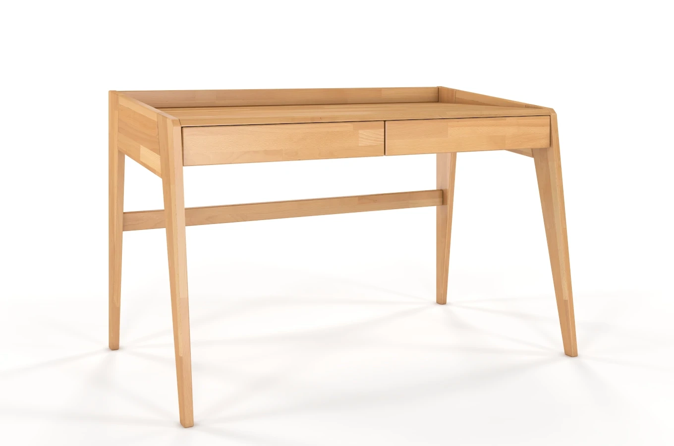Schreibtisch / Schminktisch mit Schubladen aus Buchenholz Visby Lisa / 125 x 70 cm