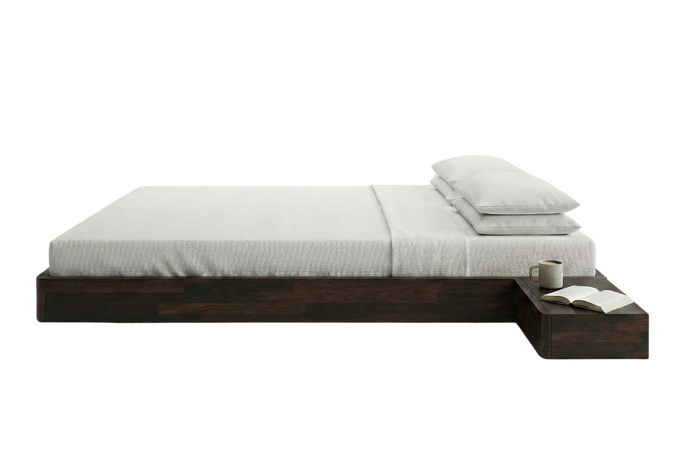 Schwebebett aus Buchenholz Visby LENA FLAT – mit oder ohne Nachttische