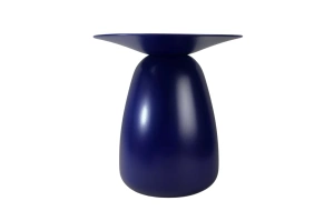 Holztisch Kayani Baobab 34 in verschiedene Farben / Höhe 34 cm / Marineblau