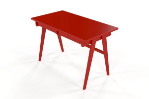 Schreibtisch / Schminktisch mit Schubladen aus Holz Visby Edda / Rot