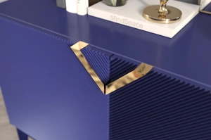 Holzkommode Visby Demi Long 2D / 100,5 Cm / Marineblau