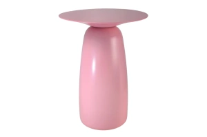 Holztisch Kayani Baobab 44 in verschiedenen Farben / Höhe 44 cm / Puderrosa