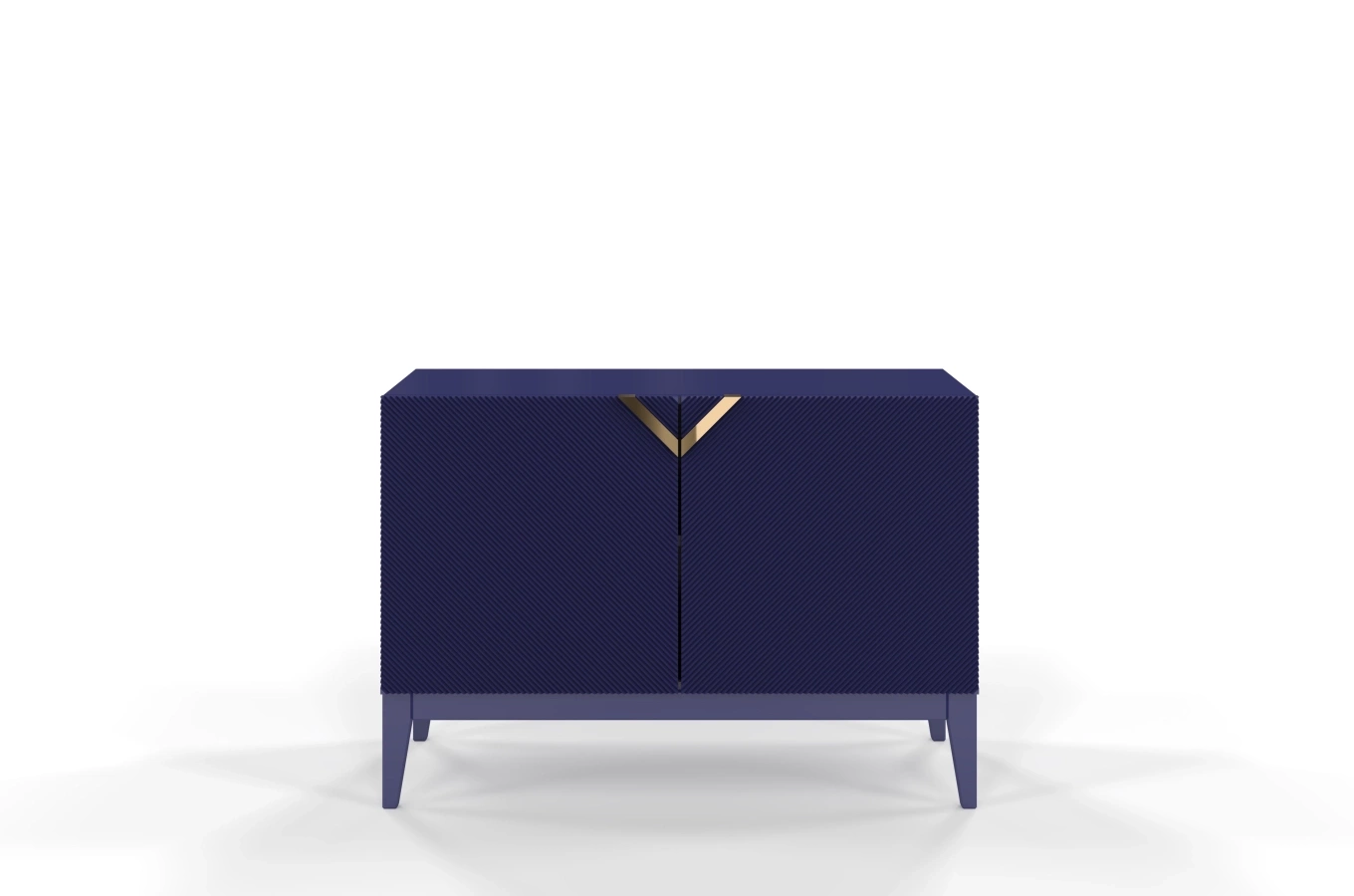 Holzkommode Visby Demi Long 2D / 100,5 Cm / Marineblau